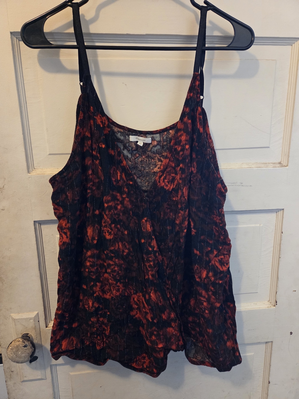 Maurices Black and Red Floral Cami